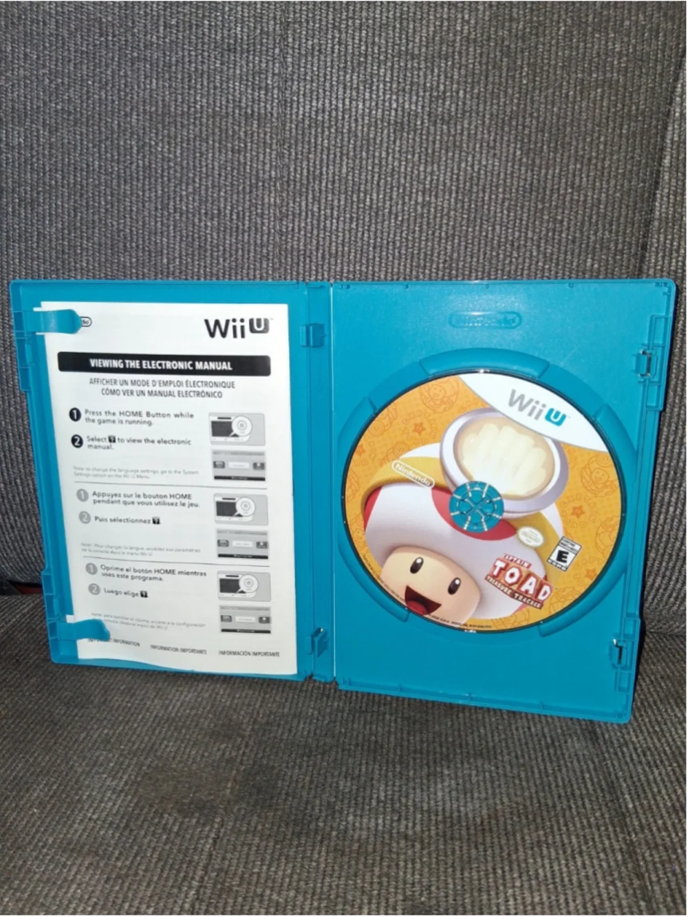 Nintendo Captain Toad: Treasure Tracker Wii U Action Puzzle No Manual 2014